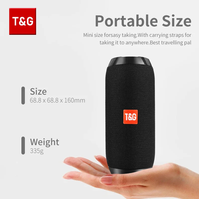 TG117 Bluetooth Speakers Waterproof Portable True Wireless Sound Box  Loudspeaker Outdoor