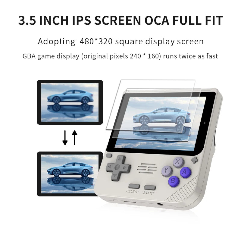 POWKIDDY V10 3.5-Inch Handheld Game Console | 480x320 IPS OCA Full Screen | Retro Gaming Device | Affordable Gift for Kids