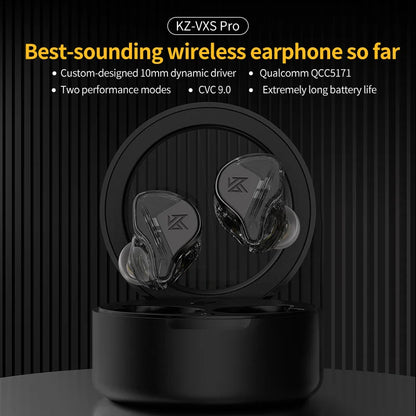 KZ VXS Pro TWS Earphones 5.3 Bluetooth-compatible Hybrid HiFi Wireless