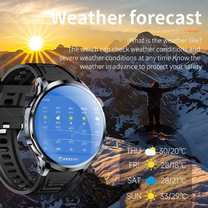 Smartwatch 1.95-inch 3D with 4G, SIM Card Support, Camera, GPS, WiFi, NFC, and Call Features – Android-Compatible for Men and Women