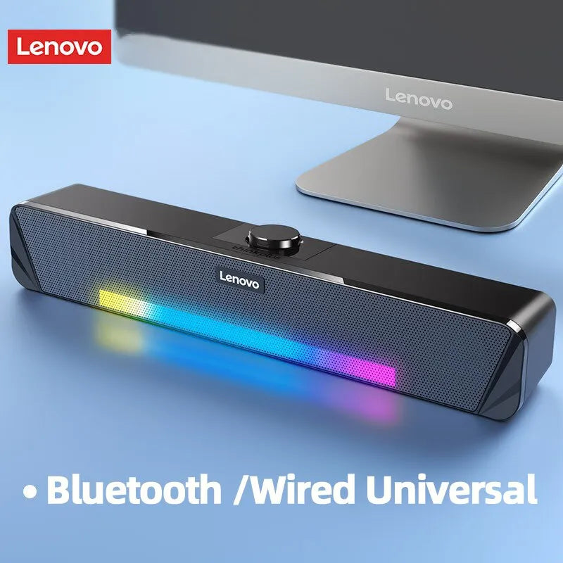 Lenovo TS33 Wired and Bluetooth 5.0 Speaker 360 Home Movie Surround Sound Bar