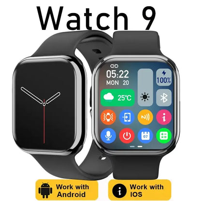 Smart  Watch 9 Series Always On Display Body Temperature BT Call NFC  Smartwatch For IOS Android