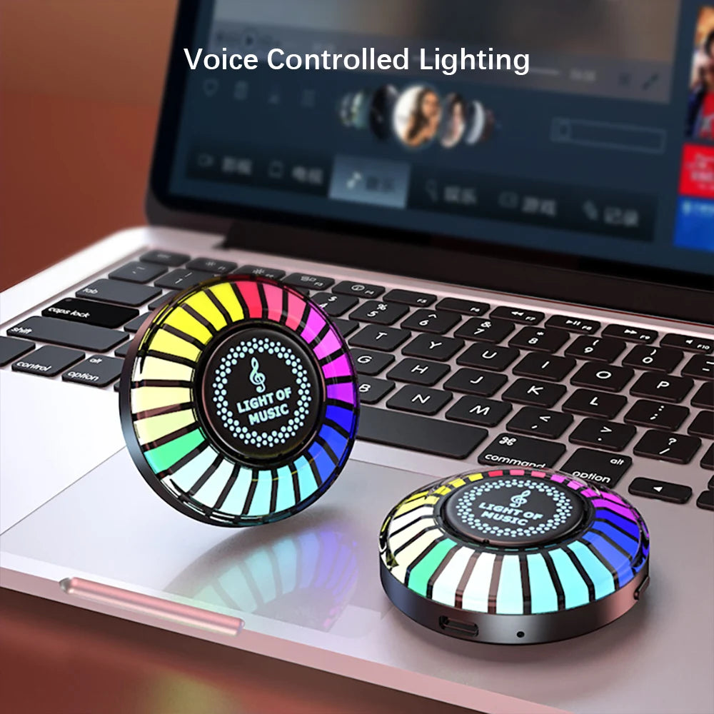 Magnetic RGB Pickup Ambience Light Hot Led Magic Color E-Sports Creative Voice Control Music Rhythm Lamp