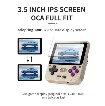 POWKIDDY V10 3.5-Inch Handheld Game Console | 480x320 IPS OCA Full Screen | Retro Gaming Device | Affordable Gift for Kids