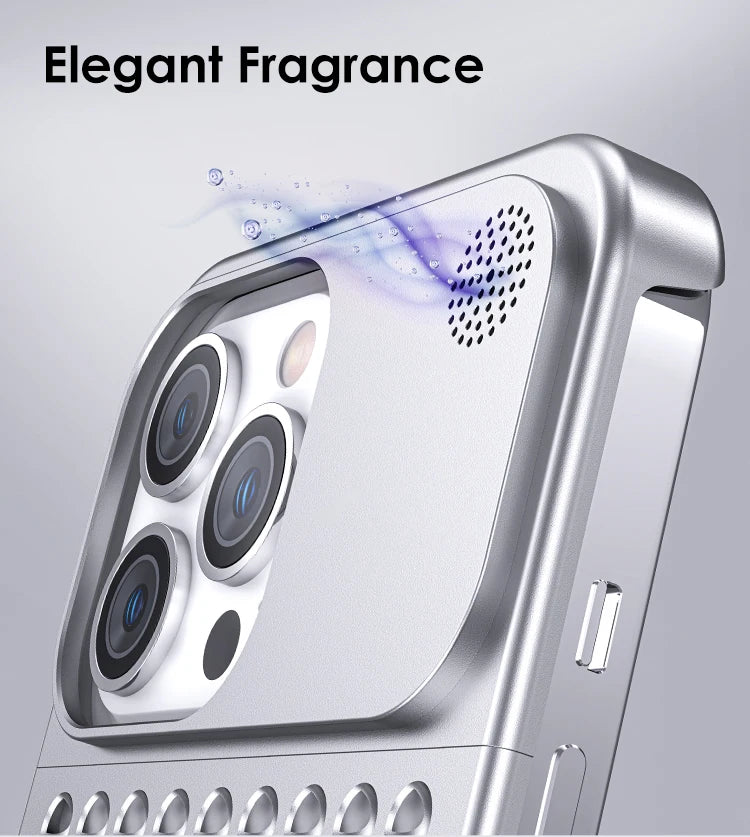 All-Metal Cooling Hollow Phone Case For iPhone 12 13 14 Pro Max 14Plus Anti-scratch