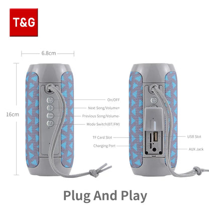 TG117 Bluetooth Speakers Waterproof Portable True Wireless Sound Box  Loudspeaker Outdoor